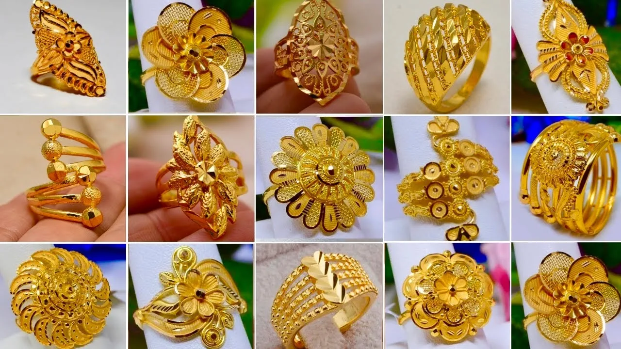 নিউ আংটির ডিজাইন  - ছেলে মেয়েদের সোনার আংটি ডিজাইন । রিং আংটি ডিজাইন  - Gold ring designs for girls - NeotericIT.com