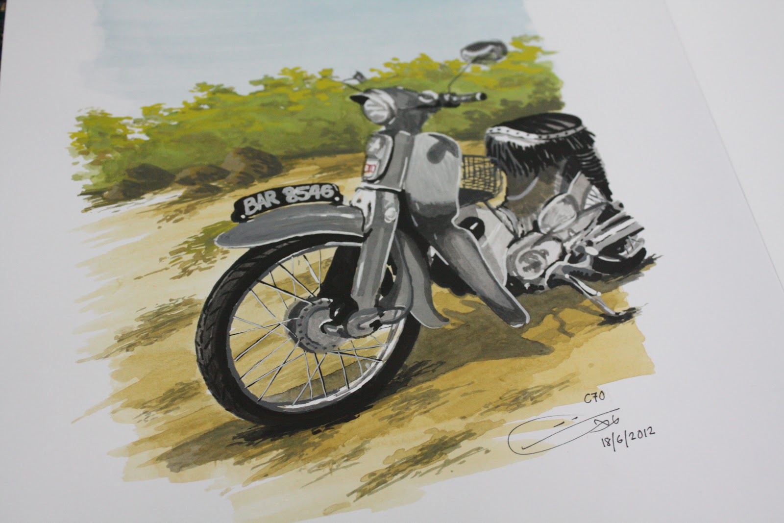 Gambar Kartun Naik Motor C70 Wallpaper