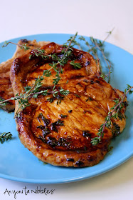 These honeyed thyme pork chops are perfect dinner food for spring and summer