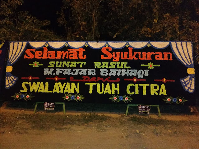 Papan Bunga Sunatan Untuk M. Fajar Baihaqi