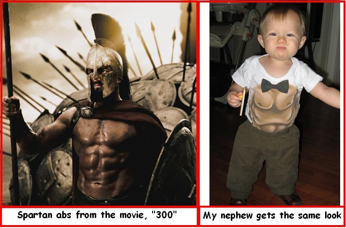 Seriously…HOW do they get those abs?! I can only get abs like that if I wear 