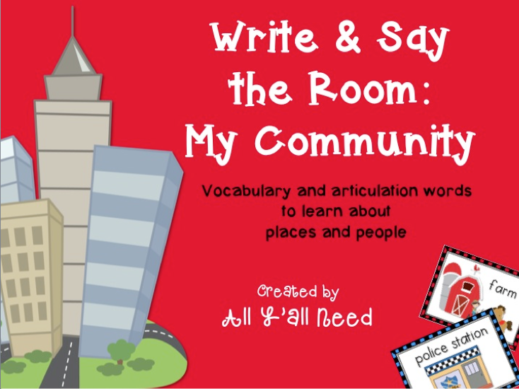 Write & Say the Room: My Community by All Y'all Need