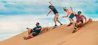sandboard en las dunas