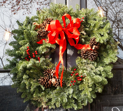 Green and red wreath