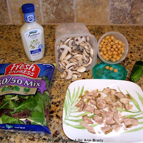 ingredients for breaded baked boneless skinless chicken thigh salad