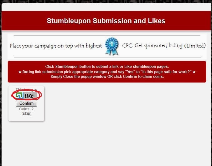 Shareyt Stumbleupon Page