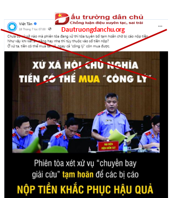 Việt Tân xuyên tạc chính sách khoan hồng của Luật pháp Việt Nam