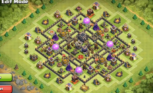 Kumpulan Formasi Base Terbaik Town Hall 9 Clash of Clans