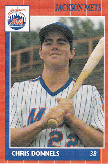 Chris Donnels 1990 Jackson Mets card