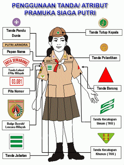  SERAGAM  SIAGA DAN ATRIBUTNYA SDN Banjaragung Kajoran 