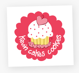 Logo kevin cake cookies ~ template manis.com