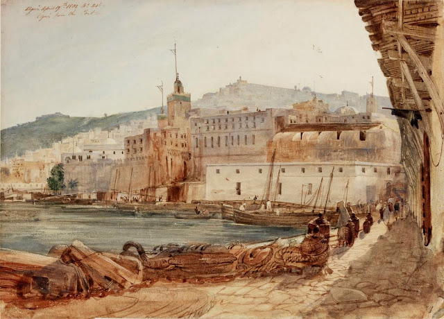 Algiers from the Port. 1833 par William Wyld