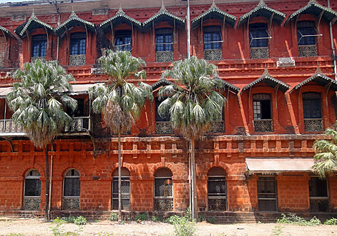 Remains of the Old Yangon Railway Station it's been renovated