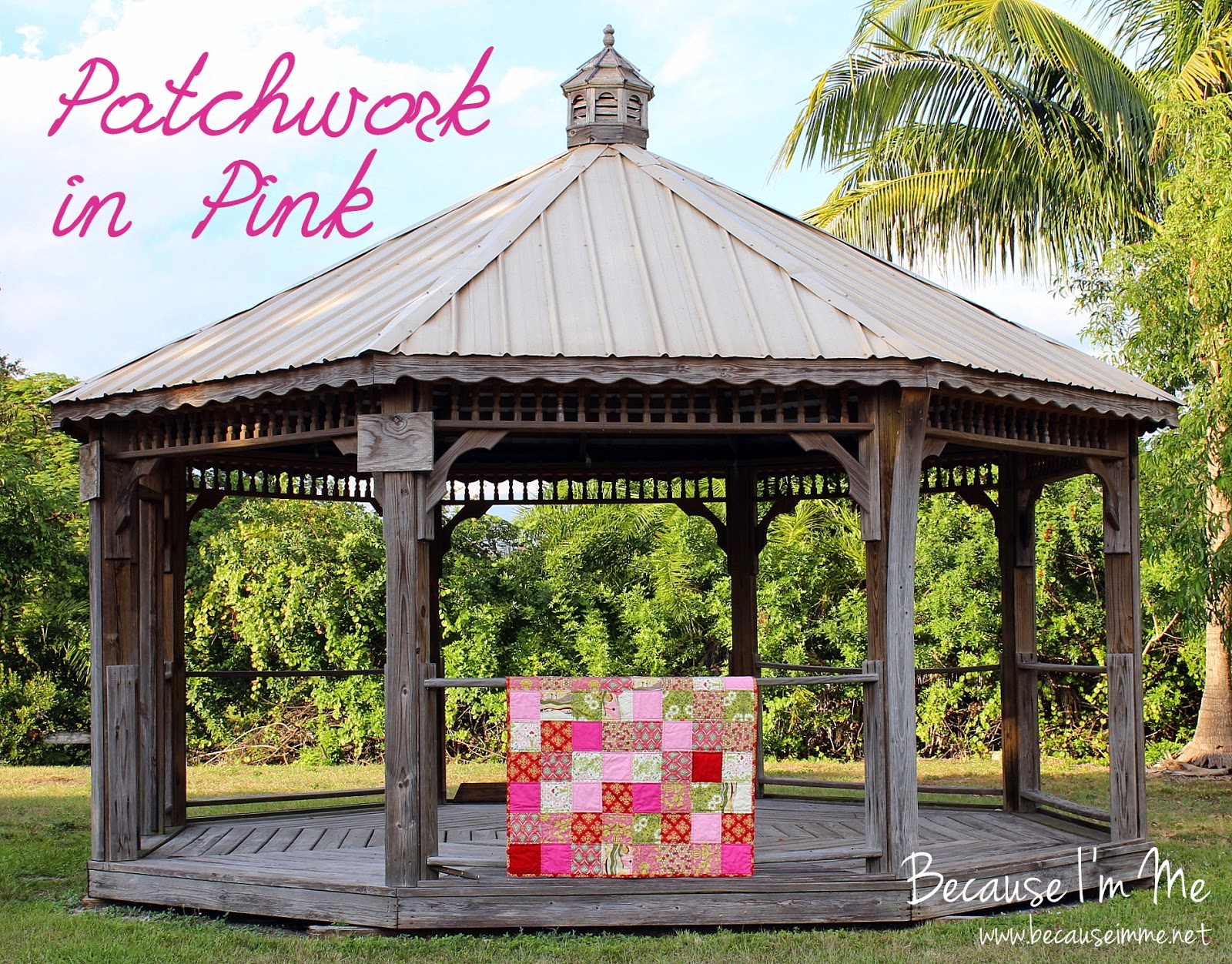 Small Pink Patchwork Girls Quilt