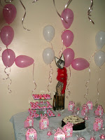 Sala decorada para o aniversário da Gata Lili