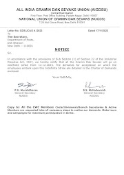 12th December, 2023 Indefinite Strike Notice and Guidelines by AIGDSU