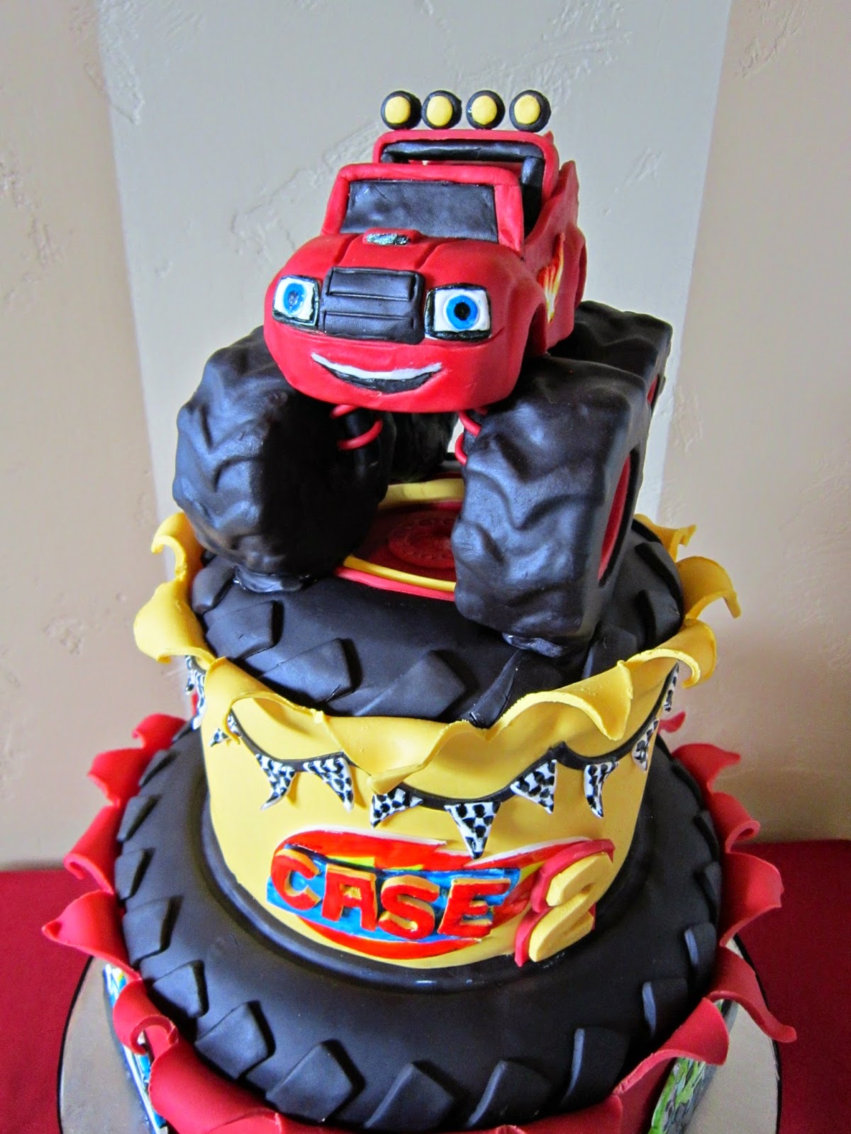 Delectable Cakes: "Blaze and the Monster Machine's" birthday cake