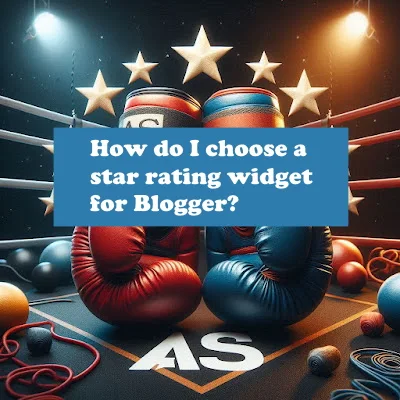 How do I choose a star rating widget for Blogger? foto