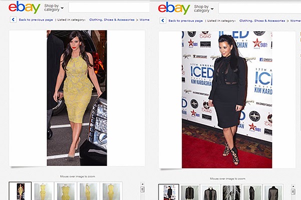 Kim Kardashian sells her clothes on eBay