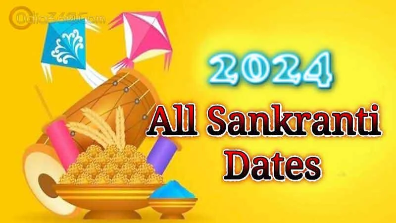 2024 All Sankranti Dates in Odia Calendar