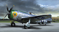 Tamiya 1/72  P-47D THUNDERBOLT 'BUBBLETOP' (60770) Color Guide & Paint Conversion Chart 