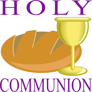 communion bread and wine image