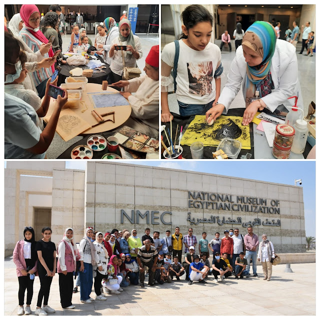 ورشة للأطفال عن صناعة ورق البردي والفنون المرتبطة به بالمتحف القومي للحضارة المصرية