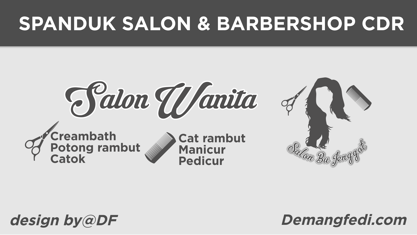 Spanduk Pangkas Rambut Wanita