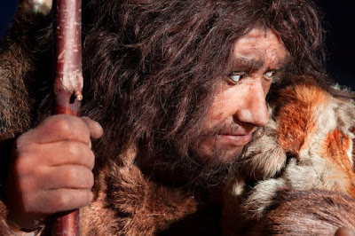 Neanderthal depiction (stock image). Neanderthals lived in the Middle Paleolithic, the middle period of the Old Stone Age. This period encompasses the time from roughly 200,000 to 40,000 before our times. Credit: © procy_ab / Fotolia