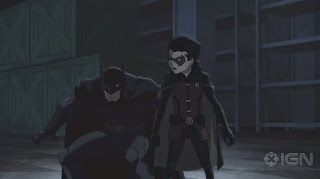 Scene from Batman vs Robin animated movie from DC Comics