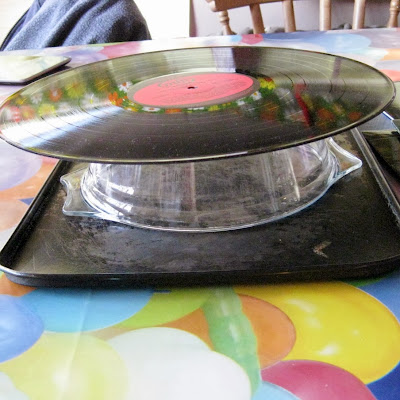 vinyl record bowl tutorial