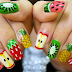 Collection of fruit nail art