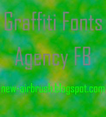 Sample Create Graffiti Fonts Agency FB