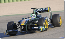 La Lotus T128 in pista