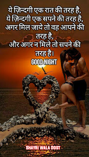 Shayri Wala Dost, Good Night Quotes in Hindi | शुभ रात्रि सुविचार, good night wishes quotes, Hindi Shayari,