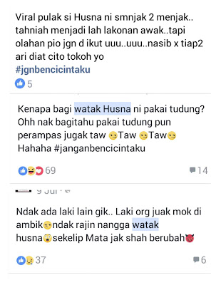 Feedback drama jangan benci cintaku