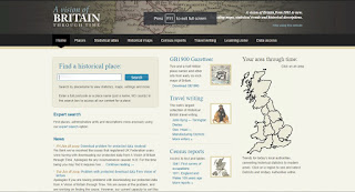 Map of the UK on Vision of Britain web page