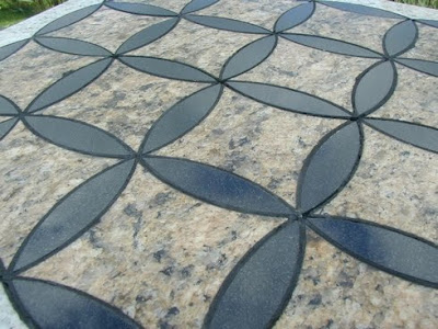 Natural stone floor