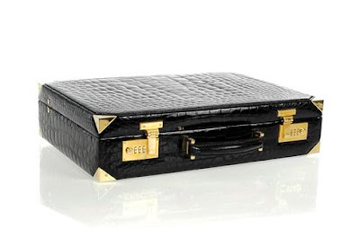 Gucci Crocodile Attache Briefcase