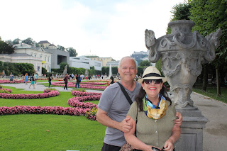 Schloss Mirabell canteiros em Salzburgo Áustria