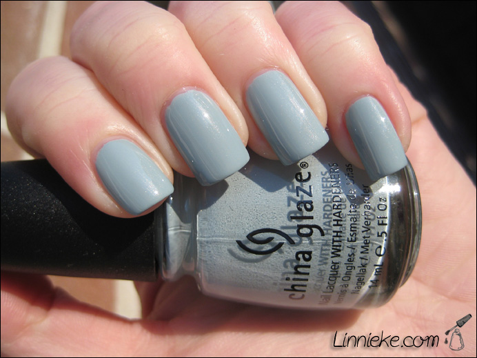 china glaze sea spray. I did two coats of Sea Spray