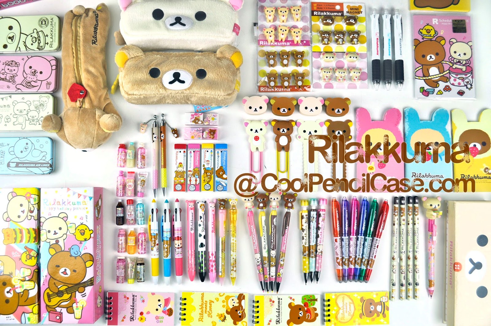 Rilakkuma Bear Plush Pencil Case – Milx Designs