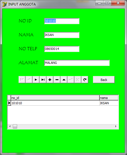 Sekedar informasi mengenai IMK: Tugas IMK database