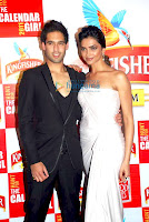 Deepika and Siddharth Mallya at Kingfisher Calendar Event Photos