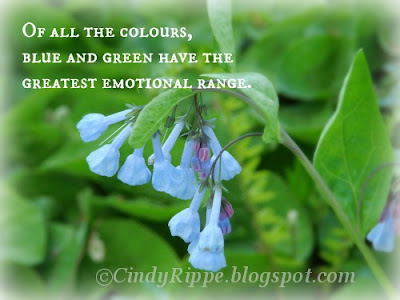 virginia bluebells, Morton Arboretum, quote by William H. Gass, quote by Eleonora Duse, Florals-Family-Faith, Cindy Rippe