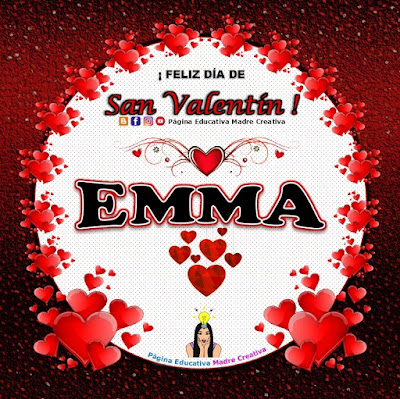 Feliz Día de San Valentín - Nombre Emma