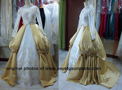 Payet Gaun  Pesta Desain Baju Pesta Kebaya Modern dan 