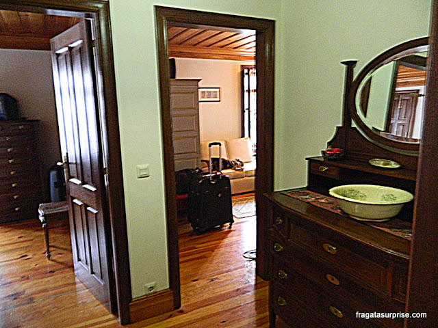 quartos da hospedaria rural Casa São Faustino de Fridão, em Amarante