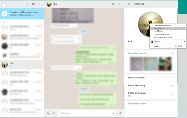 2 Cara Mudah Menyimpan Foto Profil Whatsapp