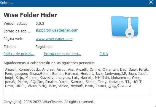 Wise Folder Hider Pro Versión 5.0.3.233 Full Español